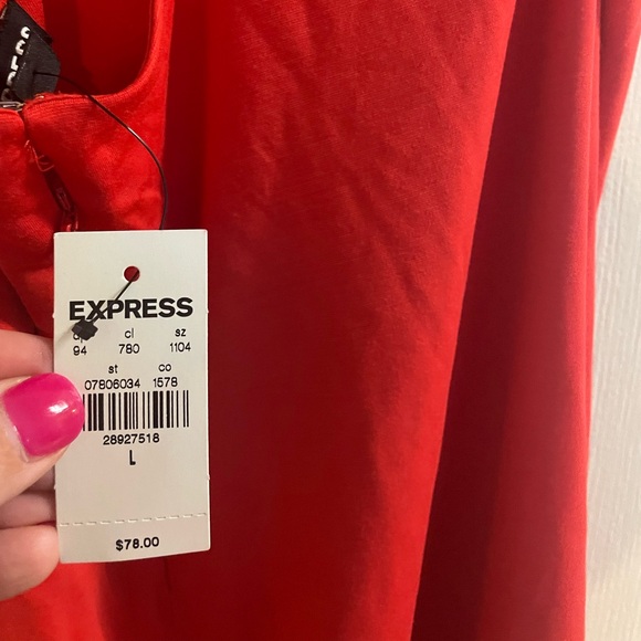 Red fitted cocktail dress - never worn! - Picture 4 of 5